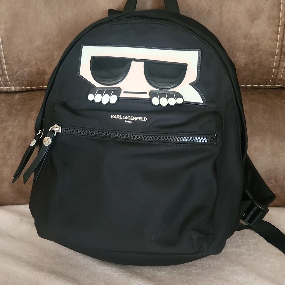 EUC! Karl Lagerfeld Black Backpack